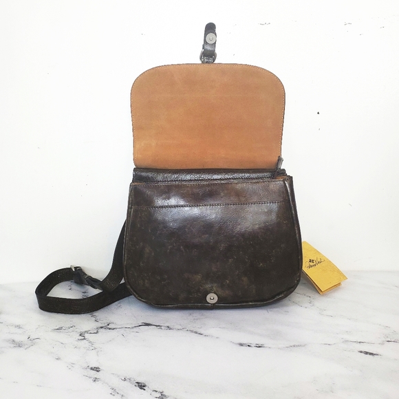 Patricia Nash London Leather Turquoise Crossbody - Picture 4 of 8